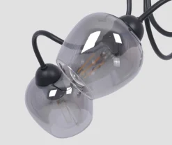 Best Sale Nowoczesna lampa sufitowa, grafitowe klosze na E27 K-5195 z serii SARA Żyrandole Nowoczesne