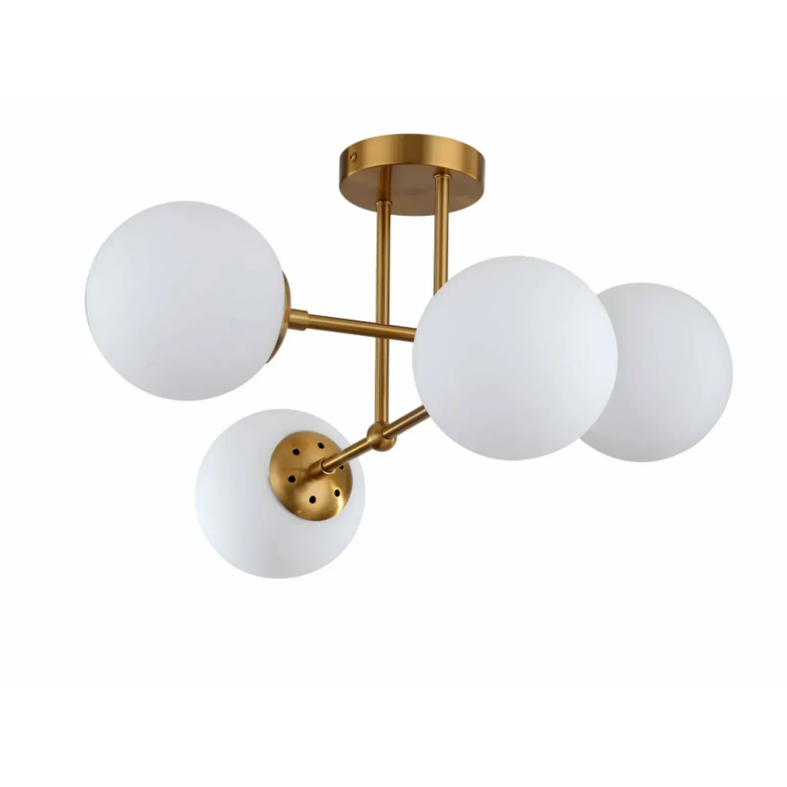 Hot Nowoczesna lampa sufitowa do sypialni LP-1345/4P GD z serii ROMA Żyrandole Nowoczesne