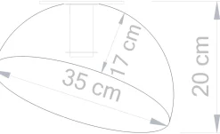 Cheap Nowoczesna lampa sufitowa do salonu SIG 32462 z serii SFERA 35 B/MIEDŹ Żyrandole Nowoczesne