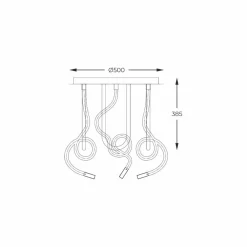 Best Nowoczesna lampa sufitowa do sypialni ZM 2023573-BK BALBO | Kaja Żyrandole Nowoczesne
