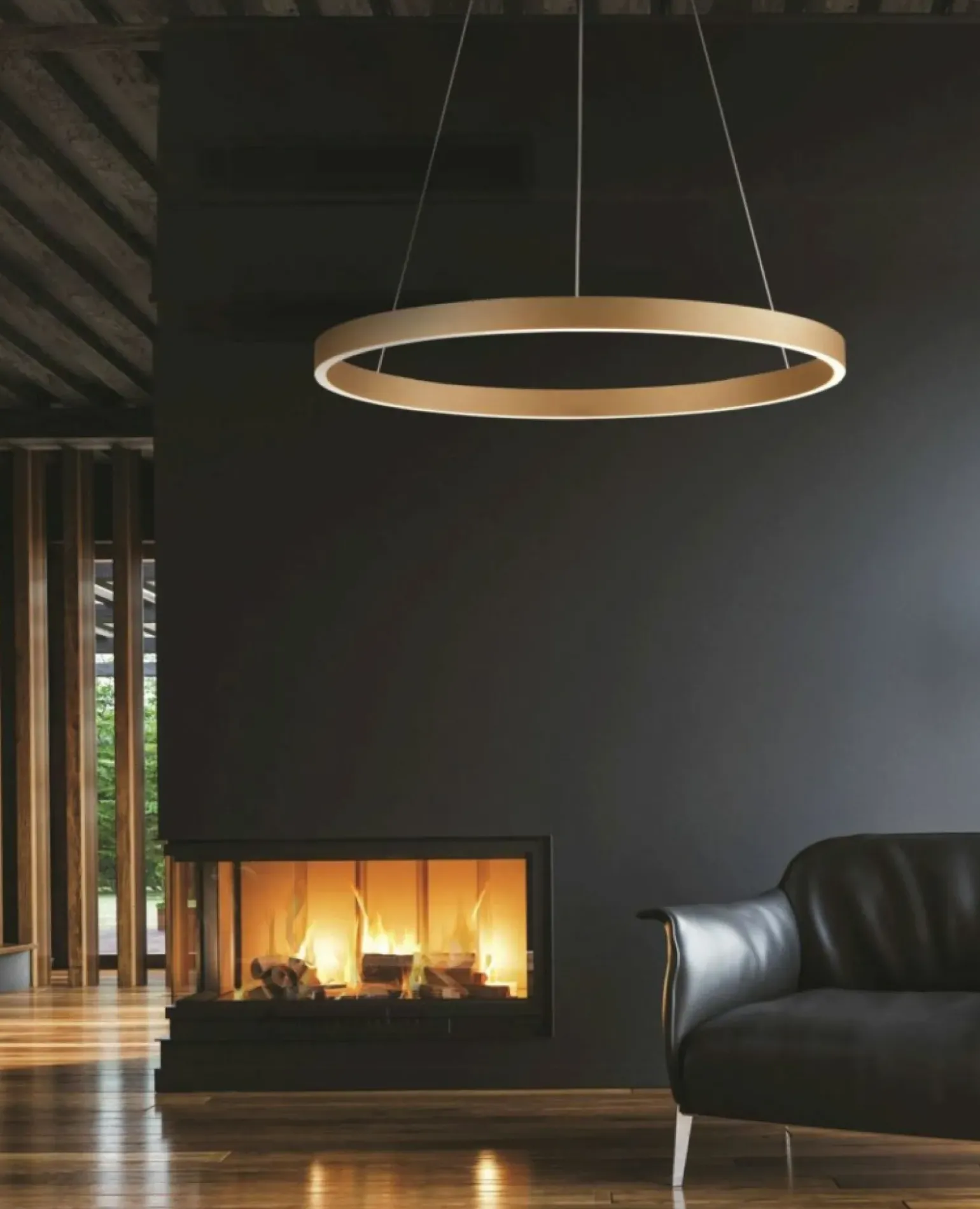 Clearance Nowoczesna lampa wisząca ⌀100cm światło góra-dół AZ5103 ANDREA | Kaja Żyrandole Nowoczesne