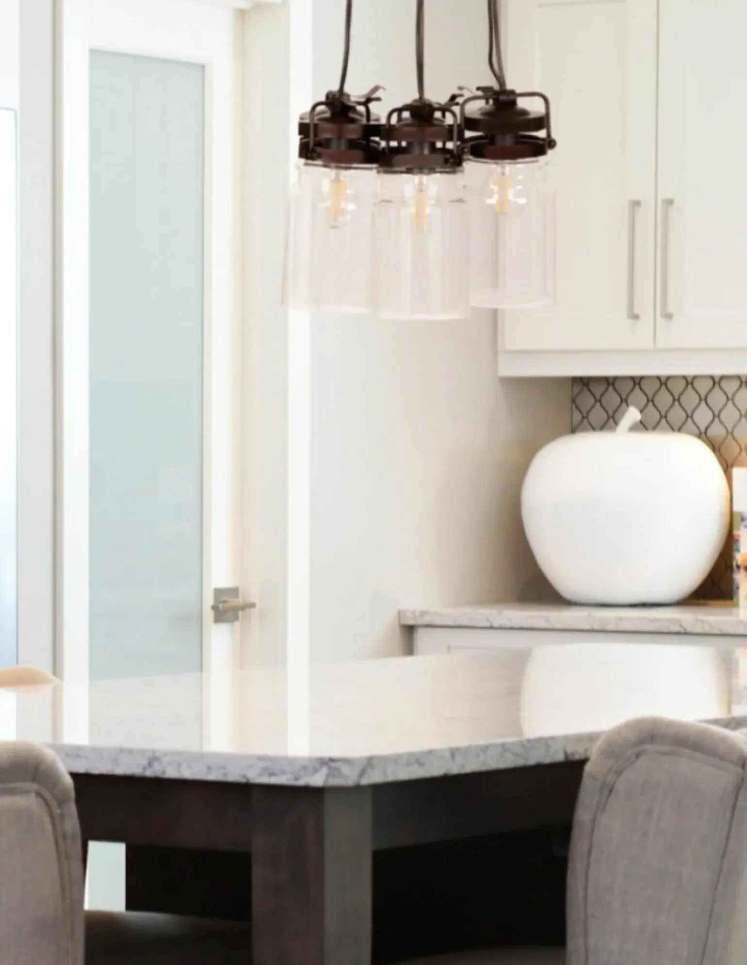 Sale Nowoczesna lampa wisząca, do kuchni K-8004-3 RAVEN | Kaja Oświetlenie Żyrandole Nowoczesne