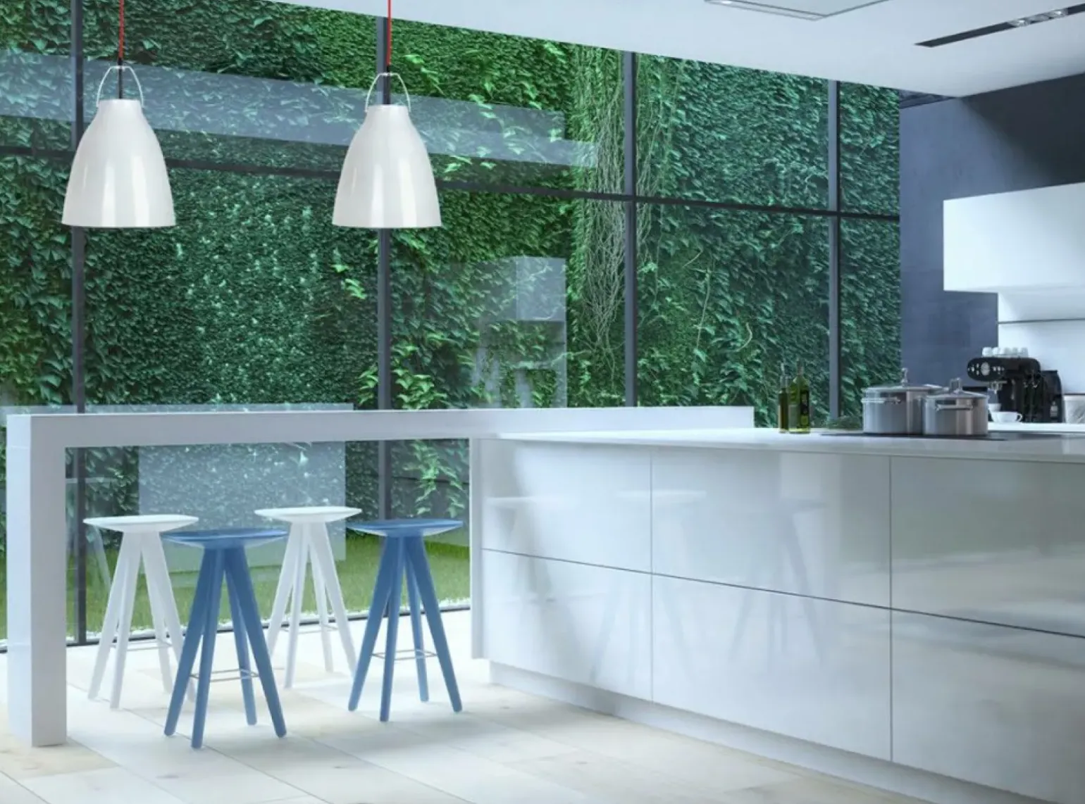 Sklep Kaja Nowoczesna lampa wisząca do kuchni LP-862/1P BIAŁY CARLO | Kaja