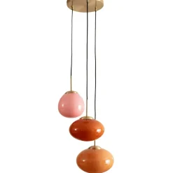 Shop Nowoczesna lampa wisząca, efektowne klosze ABR-3SKCR SFERO | Kaja Żyrandole Nowoczesne