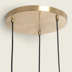 Shop Nowoczesna lampa wisząca, efektowne klosze ABR-3SKCR SFERO | Kaja Żyrandole Nowoczesne