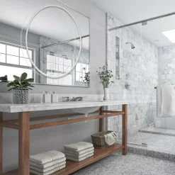 Fashion Nowoczesna lampa wisząca LED do łazienki LP-999/1P S WH z serii MIRROR Żyrandole Nowoczesne