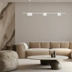 Store Nowoczesna lampa wisząca nad wyspę ML0371 (LISTWA) GENESIS | Kaja Żyrandole Nowoczesne