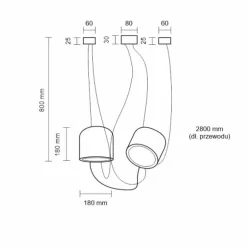 Cheap Nowoczesna lampa wisząca typu pająk ANT 9036 DOBO | Kaja Oświetlenie Żyrandole Nowoczesne