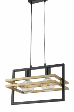 Store Nowoczesna lampa wisząca w kształcie ramki SIG 32389 - MERCI CZ/ZŁ Żyrandole Nowoczesne