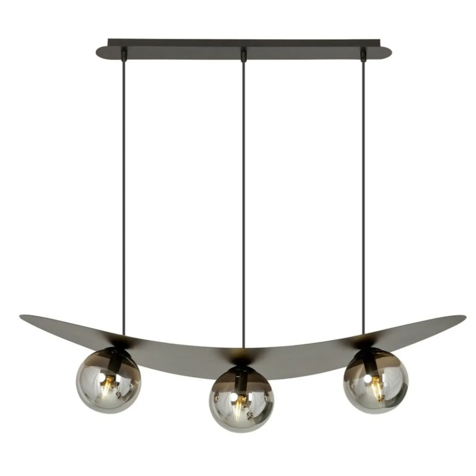 Cheap Nowoczesna lampa wisząca z grafitowymi kloszami 1300/3 z serii AURA Żyrandole Nowoczesne