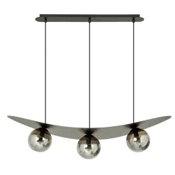 Cheap Nowoczesna lampa wisząca z grafitowymi kloszami 1300/3 z serii AURA Żyrandole Nowoczesne
