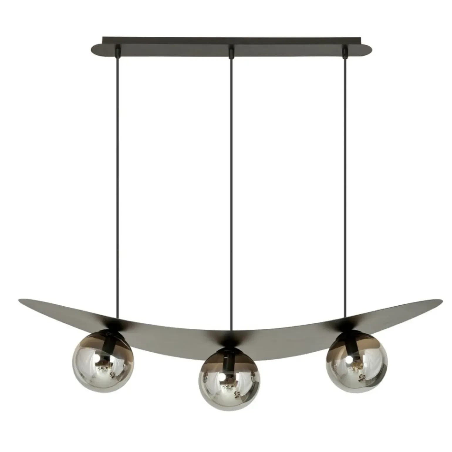 Cheap Nowoczesna lampa wisząca z grafitowymi kloszami 1300/3 z serii AURA Żyrandole Nowoczesne