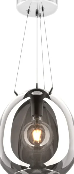Outlet Nowoczesna lampa wisząca z dużym kloszem P19066B-D30 MOON | Kaja Żyrandole Nowoczesne