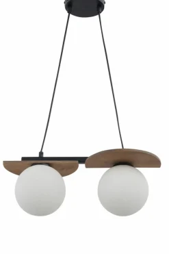 Cheap Nowoczesna lampa wisząca z dodatkiem drewna SIG 33298 z serii MIRROR Żyrandole Nowoczesne