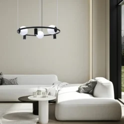 New Nowoczesna lampa wisząca z kloszami i spotami 5006 z serii ORBIT Żyrandole Nowoczesne