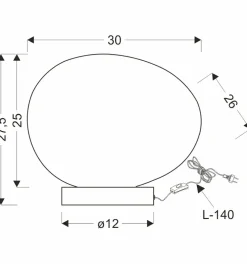 Sklep Kaja Nowoczesna lampka do sypialni na szafkę nocną 41-35226 STONES | Kaja
