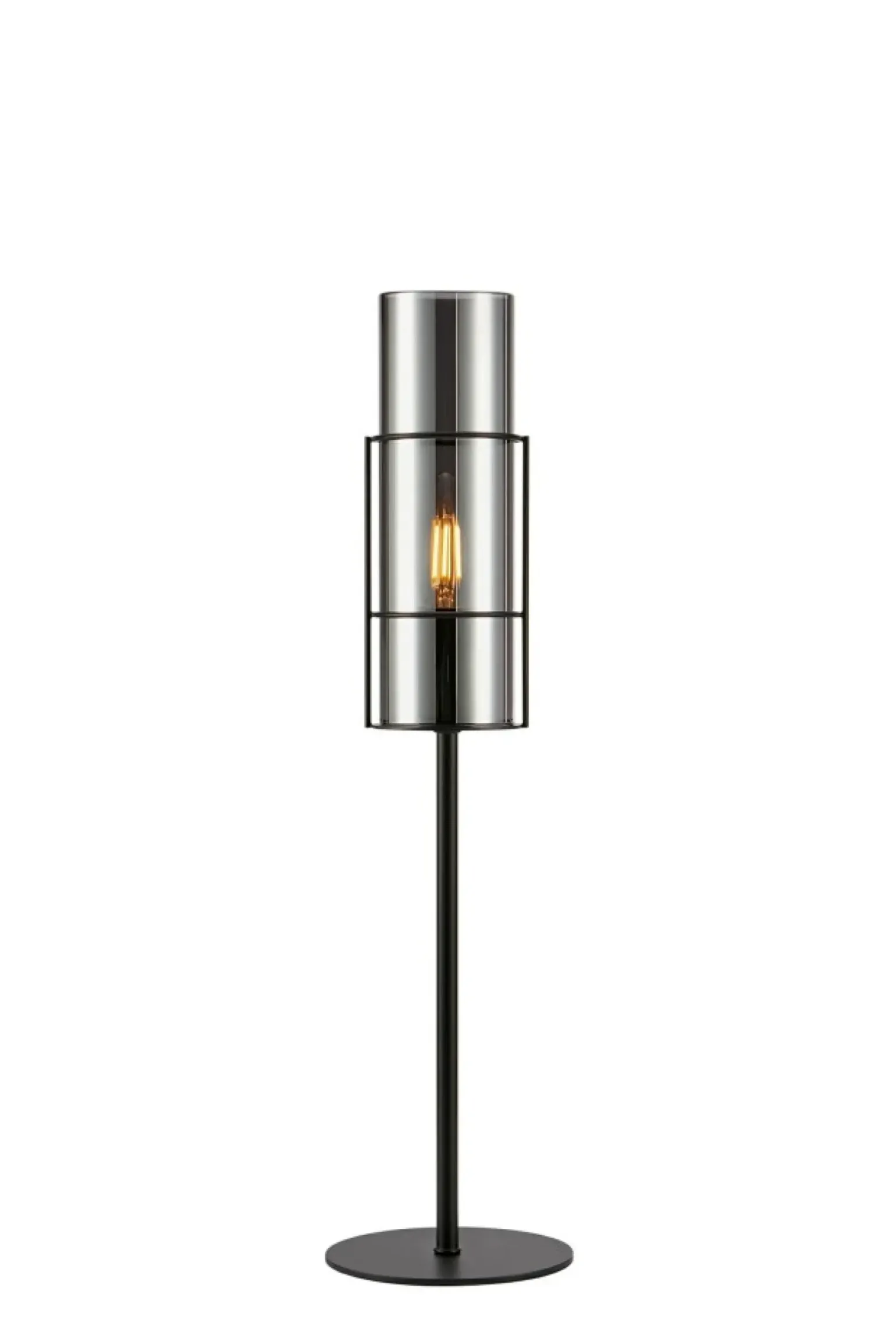 Sklep Kaja Nowoczesna lampka stołowa z dymionym kloszem 108559 z serii TORCIA