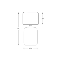 Sklep Kaja Nowoczesna lampka stołowa do biura 5504BK SAMASUN| Kaja Oświetlenie