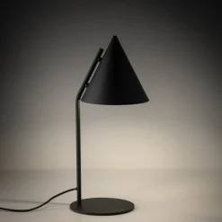Sklep Kaja Nowoczesna lampka stołowa - stożek TK 16009 CONO BLACK | Kaja