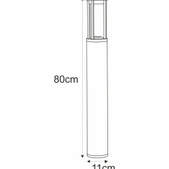 Sklep Kaja Nowoczesna, ledowa lampa ogrodowa K-8139 80cm UBBE | Kaja Oświetlenie