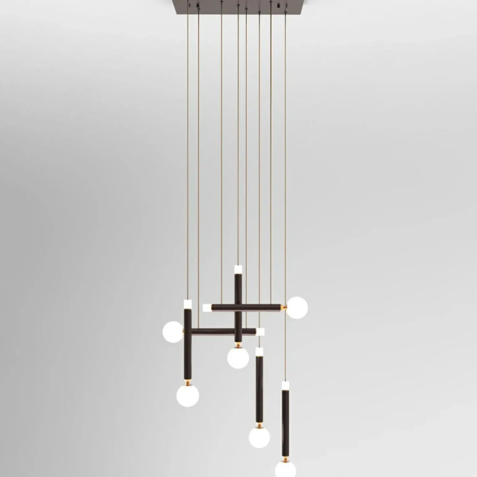 Best Nowoczesna, ledowa lampa wisząca PND-2018109-6 LAON | Kaja Oświetlenie Żyrandole Nowoczesne