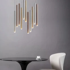 Best Nowoczesna, ledowa lampa z tubami P0461-11A-B5SC LOYA | Kaja Żyrandole Nowoczesne