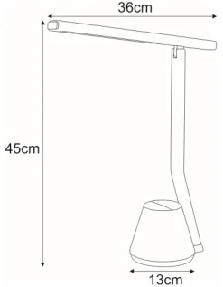 Sklep Kaja Nowoczesna, ledowa lampka biurkowa K-BL1066 BIAŁY KIKI | Kaja