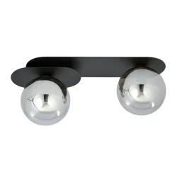 Sklep Kaja Nowoczesna listwa natynkowa z ciemnymi kloszami 1119/2 PLAZA | Kaja