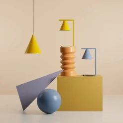 Sklep Kaja Nowoczesna, minimalistyczna lampka stołowa 1108B16 z serii FORM | Kaja