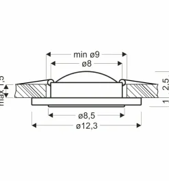 Sklep Kaja Nowoczesna oprawa podtynkowa z paskiem LED 2203140 | Kaja Oświetlenie