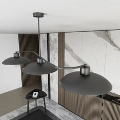 Sklep Kaja Nowoczesna, potrójna lampa do kuchni 1353/3 FOSTER 3 BLACK | Kaja