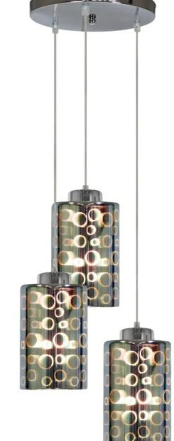 Sklep Kaja Nowoczesna, srebrna lampa wisząca 33-57747 NOCTURNO | Kaja Oświetlenie