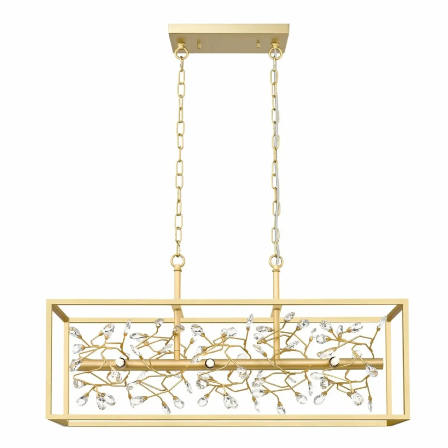 Clearance Nowoczesna, złota lampa wisząca nad stół P0578-06C-V7V7 SPRING | Kaja Żyrandole Nowoczesne