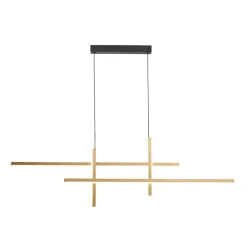 Hot Nowoczesne nad stół w salonie 22008P-BK/GD EDGE | Kaja Żyrandole Nowoczesne