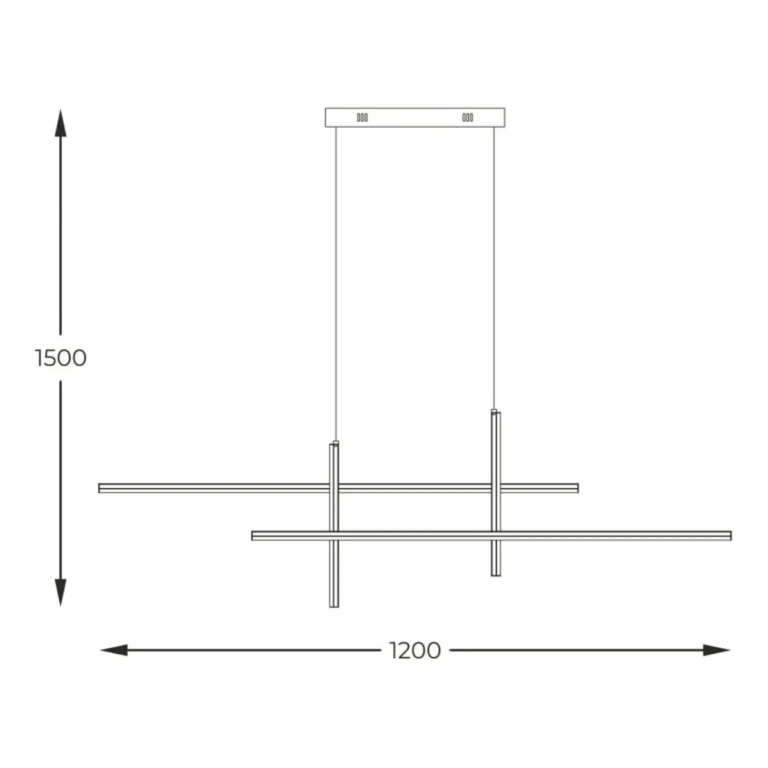 Hot Nowoczesne nad stół w salonie 22008P-BK/GD EDGE | Kaja Żyrandole Nowoczesne