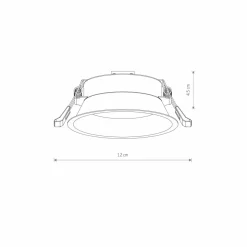Sklep Kaja Nowoczesne oczko wpustowe GX53 ⌀12cm 10843 UNO | Kaja Oświetlenie
