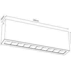 Sklep Kaja Nowoczesny downlight do holu 9x28,5cm LED 4000K ANT 1042 serii A-GLARE