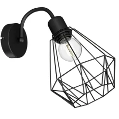 Sklep Kaja Nowoczesny kinkiet ścienny z drucianym kloszem LX 0308 z serii BERGEN