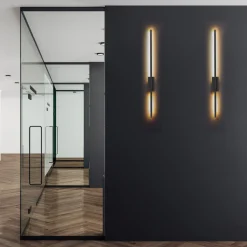 Sklep Kaja Nowoczesny kinkiet do oświetlenia holu TK 6627 FLASH BLACK | Kaja