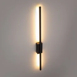 Sklep Kaja Nowoczesny kinkiet do oświetlenia holu TK 6627 FLASH BLACK | Kaja