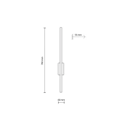 Sklep Kaja Nowoczesny kinkiet do oświetlenia holu TK 6627 FLASH BLACK | Kaja