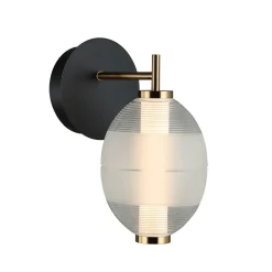 Sklep Kaja Nowoczesny kinkiet do stylowej sypialni WL-45372-1-WH-CL RINOT | Kaja