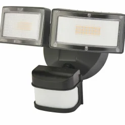 Sklep Kaja Nowoczesny kinkiet elewacyjny, wbudowany LED 6556-PIR z serii DUO | Kaja Oświetl