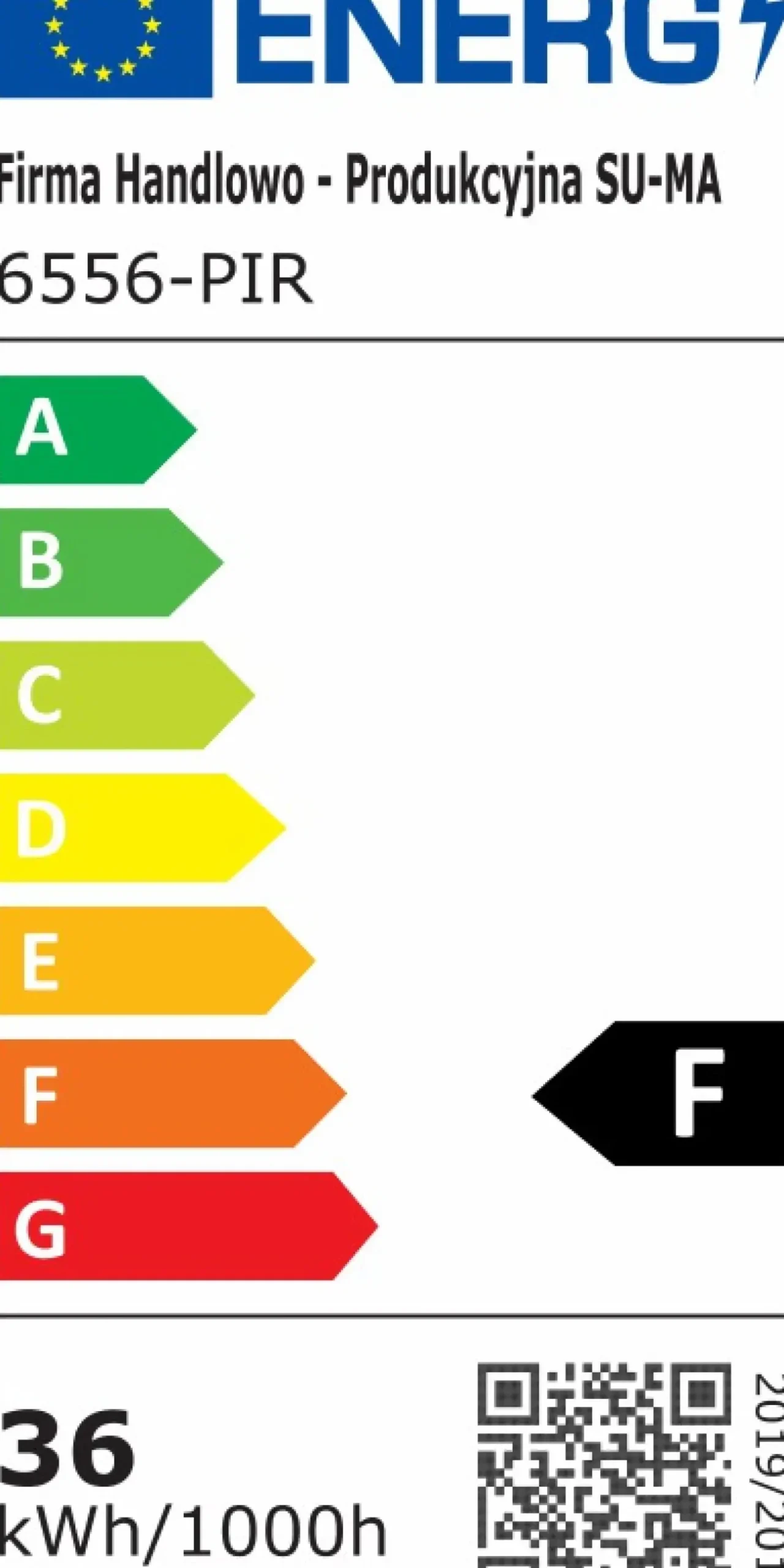 Sklep Kaja Nowoczesny kinkiet elewacyjny, wbudowany LED 6556-PIR z serii DUO | Kaja Oświetl
