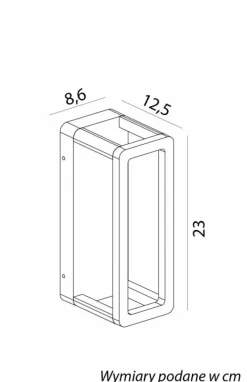 Sklep Kaja Nowoczesny kinkiet ledowy, barwa neutralna AR-K100 z serii ARMA | Kaja Oświetlen
