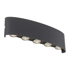 Sklep Kaja Nowoczesny kinkiet ogrodowy LED, góra-dół 9489-13 z serii CARLO | Kaja