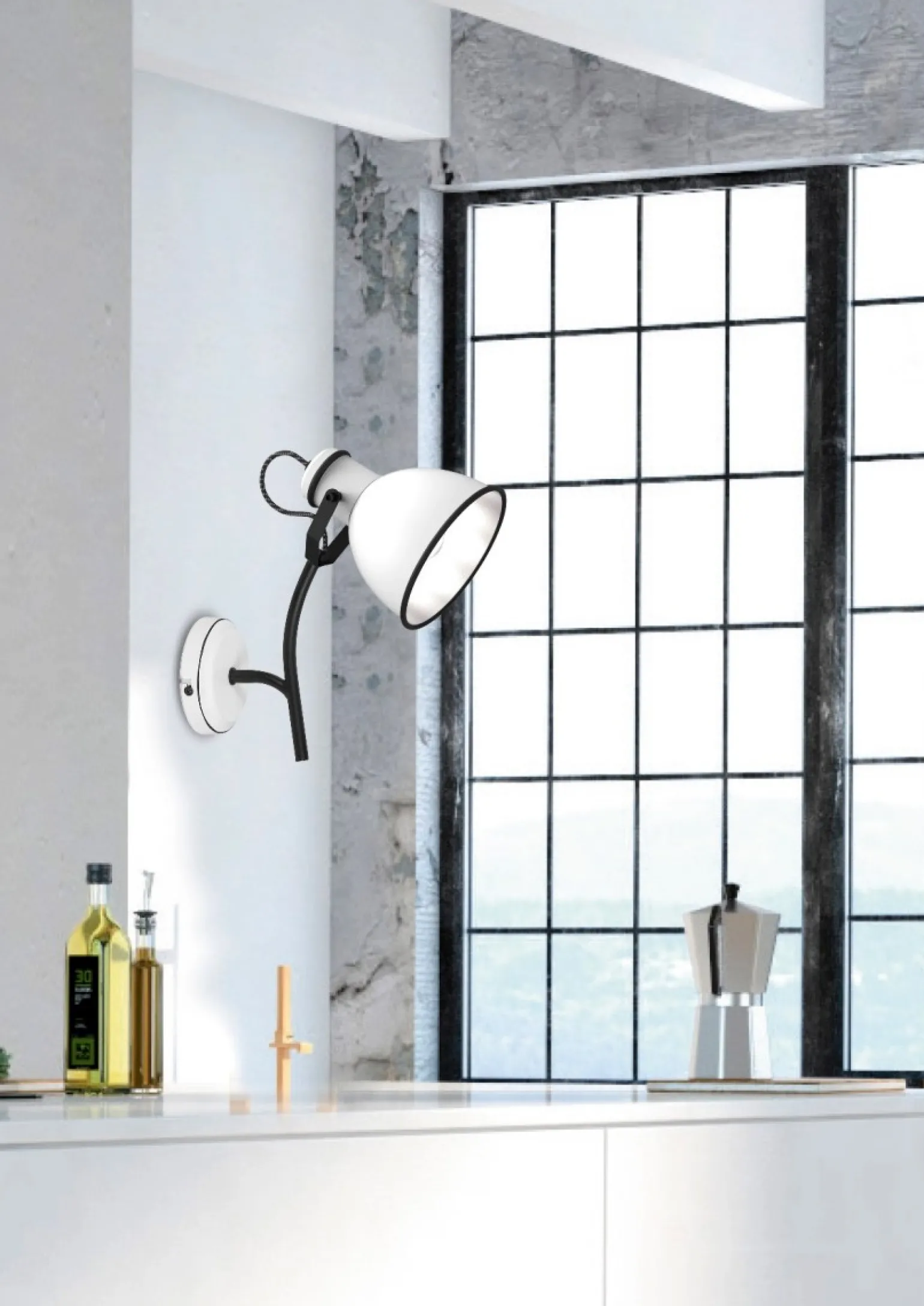 Sklep Kaja Nowoczesny kinkiet w stylu industrialnym 91-72122 ZUMBA | Kaja