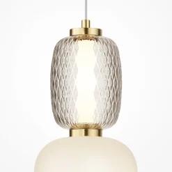 Sklep Kaja Nowoczesny kinkiet ze złotym stelażem MOD267WL-L18G3K z serii PATTERN