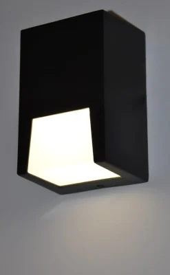 Sklep Kaja Nowoczesny, ledowy, czarny kinkiet ogrodowy K-8144 SLOT | Kaja