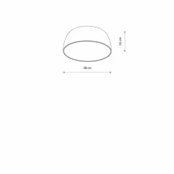 Sklep Kaja Nowoczesny plafon do salonu ⌀38cm 3xE27 8015 SATELLITE | Kaja